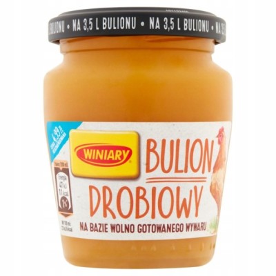 Winiary BULION DROBIOWY W PŁYNIE na wolno gotowanym wywarze 160g na 3,5L